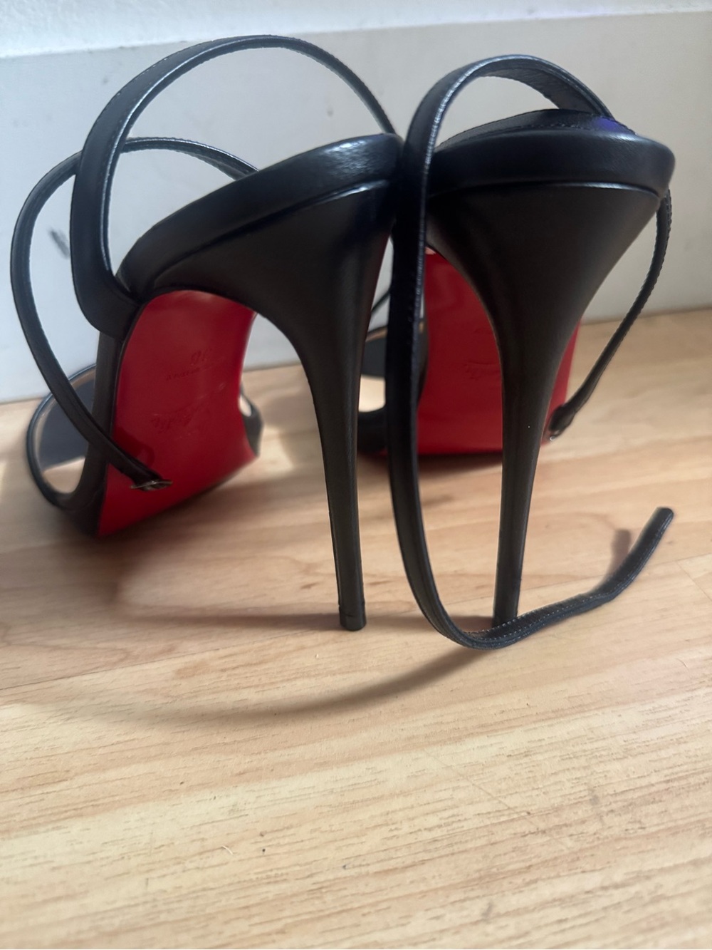 Christian Louboutin Loubi Queen Ankle Strap Sandal Size 38 - Picture 6 of 14